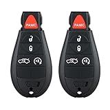 CAUORMOTE Substituições De Chaveiro Para Chrysler 300 Dodge Challenger Charger Durango Magnum Jeep Grand Cherokee Controle Remoto De Entrada Sem Chave Fcc Id M3N5Wy783X Iyz C01C Pacote Com 2