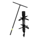 Cavadeira Trado 10cm Perfurador De Solo Manual Extensão Em T