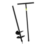 Cavadeira Trado 15cm 4 Facas Cabo Fixo 1m Extensão 1m