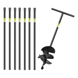 Cavadeira Trado 20cm 4 Facas 7 Extensores Perfurador Solo