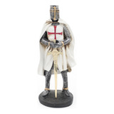 Cavaleiro Templário Guerreiro Medieval Resina Estatueta Cor Outro