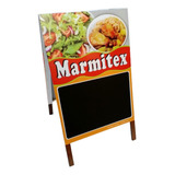 Cavalete Calçada Lousa Placa Restaurante Marmitex Ref 349acv