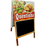 Cavalete Calçada Lousa Placa Restaurante Quentinha Ref 349cv