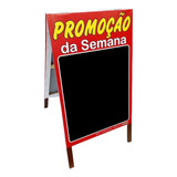 Cavalete Calçada Lousa Promoção Da Semana Ref 80cv
