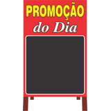 Cavalete Calçada Lousa Promoção Do Dia Tabuleiro Ref 70cv