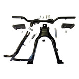 Cavalete Central Pedal Apoio Pedal Lateral Cg125 Bolinha Ml