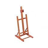 Cavalete De Mesa Para Pintura Comporta Telas De Até 66 Cm De Altura Trident 12002 Madeira Eucalipto Clara