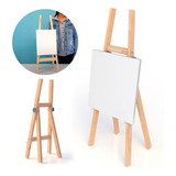 Cavalete Infantil Para Pintura Tela Quadro Em Madeira 96cm
