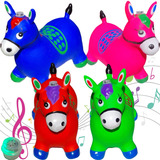 Cavalinho Upa Upa Com Luz E Música Brinquedo Inflável Pocoto