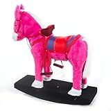 Cavalinho Upa Upa Grande Brinquedo Cavalinho Maravilhoso Balanço Cor Rosa Premium