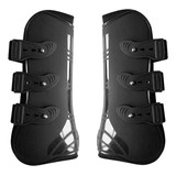 Cavalo Botas De Perna Ajustável Frente Frente Preto L