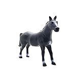 Cavalo De Brinquedo Vinil Cor Preto 22cm Infantil Vb167 Db Play