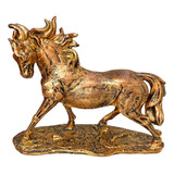 Cavalo Decorativo Em Resina Estatueta Estátua Escultura Top