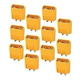 CAXUSD 10 Pares Xt60 Cabeça Masculina E Feminina Conector Xt60 Macho Plugues Peça De Conexão De Energia Conectores De Xt60 Macho Fêmea Plugue Atual Xt60 Plug Macho Cobre Bateria