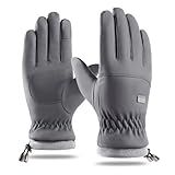 CaySep Luvas De Esqui De Inverno Para Homens Mulheres Antiderrapante Plus Luva De Veludo Engrossada à Prova D água Para Clima Frio Luvas De Ciclismo M