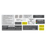 Cbx 750 1992 Adesivos De Advertência Honda F Grátis