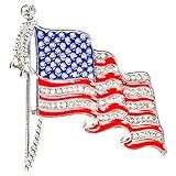 CCINEE Broche America Brooch Trump Word Lable Lembrança Broche Para Medalha Patriótica Take America Back Presente American Flag Liga De Aço Pedra De Ouro