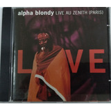 Cd Alpha Blondy Live Au Zenith paris Original lacrado 