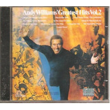 Cd Andy Williams   Greatest Hits Vol 2  pop Jazz  Orig  Novo