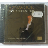Cd Aznavour 20 Chansons D or Lacrado 