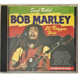 Cd Bob Marley Soul Rebel 20 Reggae Hits 1 Edição B7