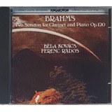 Cd Brahms 2 Sonatas For Clarinet