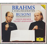 Cd Brahms Violinsonaten Busoni Violinsonate 3