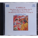 Cd Casella Piano Music Luca Bellerini