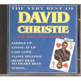 Cd David Christie The Very Best Of His Greatest Hits A o 