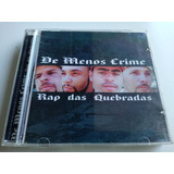 Cd De Menos Crime Rap Das Que Bradas  190 Single 2 Em 1 Raro