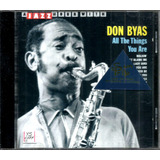 Cd Don Byas All The Things You Are importado