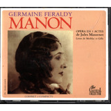Cd Duplo Massenet Manon Feraldy Elie