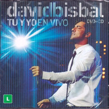 Cd Dvd David Bisbal Tuy Yo Em Vivo Eletrônico Dance Lacrado
