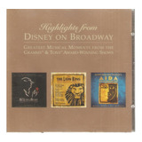 Cd Highlights From Disney On Broadway