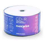 Cd Maxprint Printable Tubo 50un 700mb