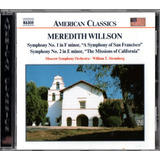Cd Meredith Willson Symphonies N 1   2 William T Stromberg