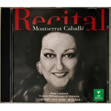 Cd Montserrat Caballe Recital Importado German