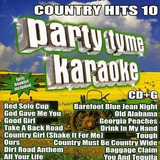 Cd Party Tyme Karaoke Country Hits 10 cd g De 16 Músicas 