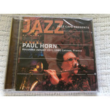 Cd Paul Horn Jazz Club Presents 1  Edição 2001 Raro Lacrado