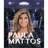 Cd Paula Mattos Ao Vivo Em Sao Paulo Epack  993216 