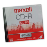 Cd r Music Maxell 80 Minutos Para Gravador Philips Sony Etc