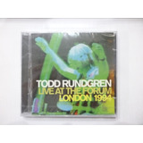 Cd Todd Rundgren Live At The Forum London Duplo Lacrado Imp