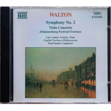 Cd William Walton Symphony 2   Viola Concerto Paul Daniel