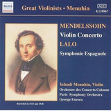 Cd Yehudi Menuhin Mendelssohn  Vi