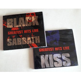 Cds 2  Black Sabbath E Kiss Greatest Hits Live   