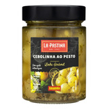 Cebolinha Ao Pesto Em Conserva La Pastina Gourmet Vidro 160g