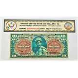 Cédula 10 Dólares Americano Certificado Militar