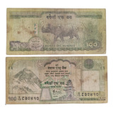 Cédula 100 Rupees Nepal 2015 mbc