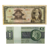 Cédula 10000 Dez Mil Cruzeiros C060 Santos Dumont Original