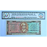 Cédula 20 Dólares Antiga Estados Unidos De América 1969 01